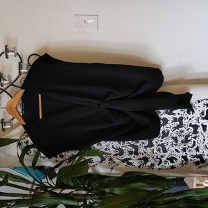 Zara flowy elegant knotted top black